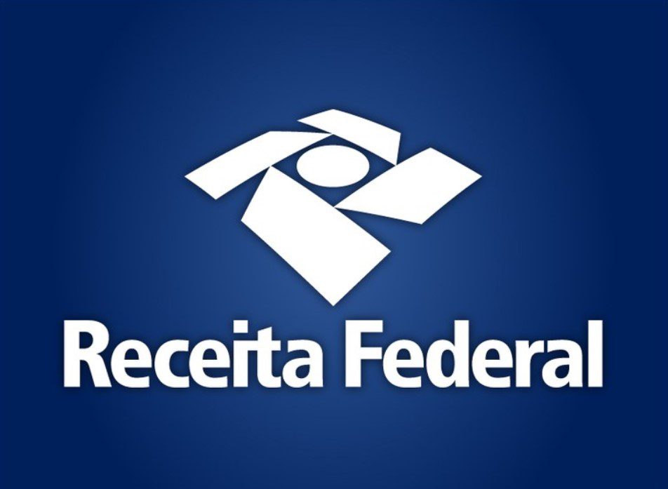 A imagem apresenta o logo da Receita Federal.