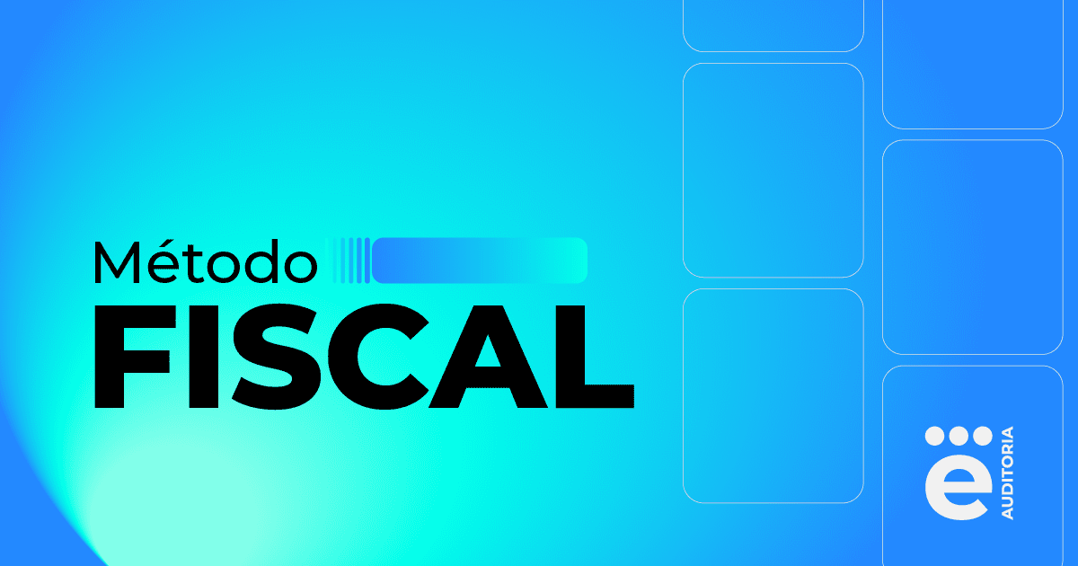 A imagem apresenta um um fundo azul com a inserção "Imagem publicação Método Fiscal" em preto.